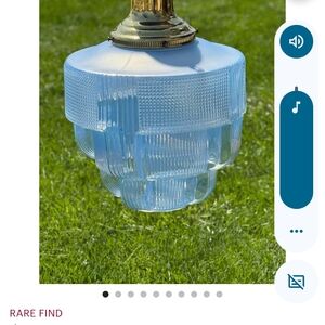 Elegant Blue Glass Pendant Light